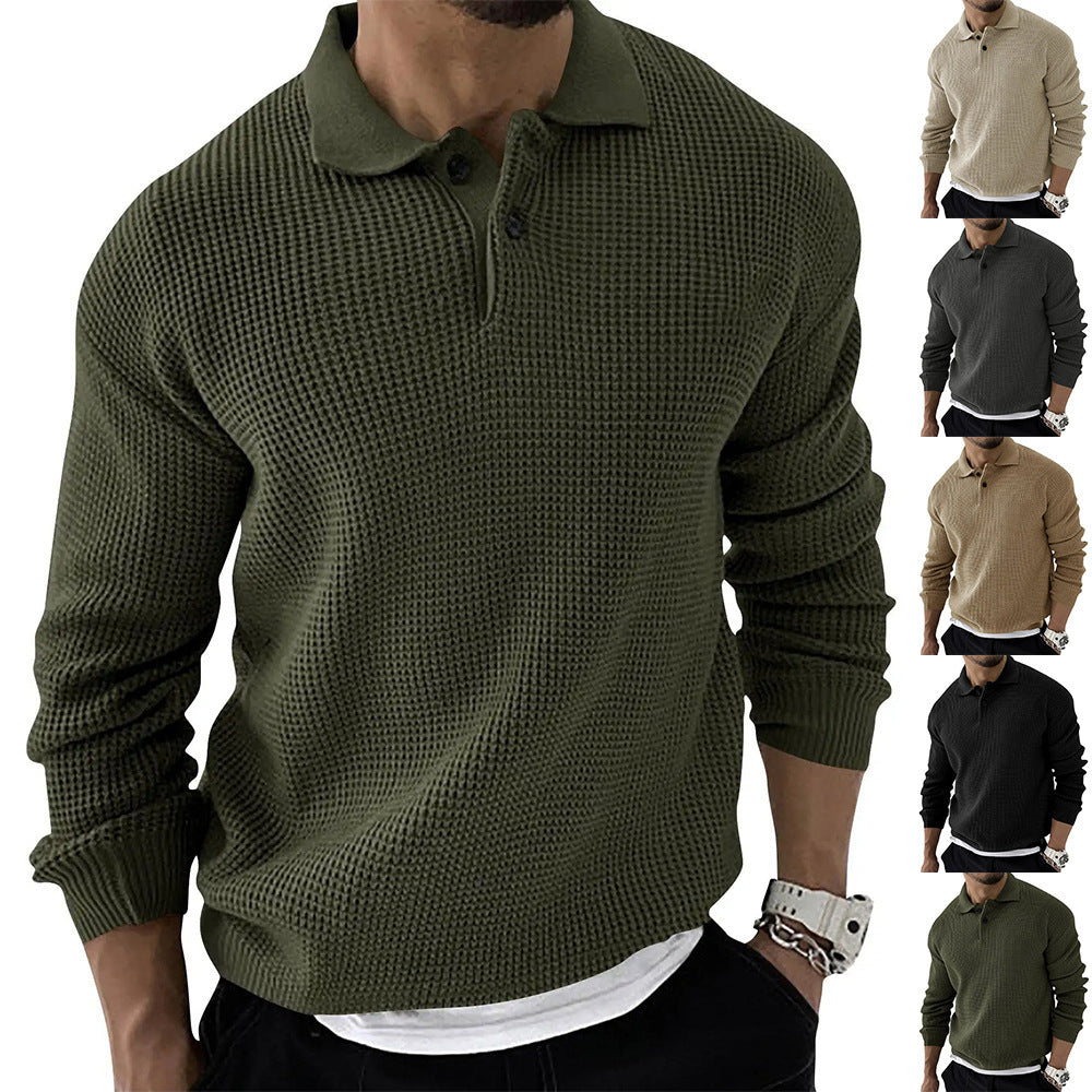 Polo Neck Sweater - Fashionable And Slim