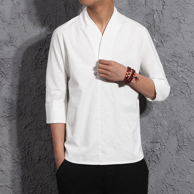 Chinese style cotton and linen men