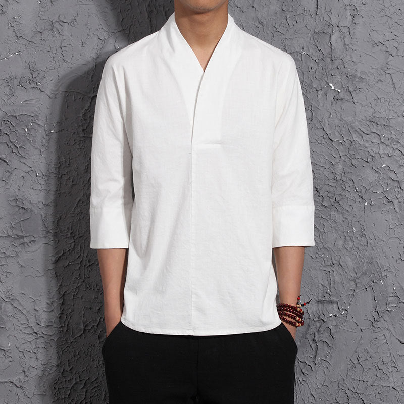 Chinese style cotton and linen men