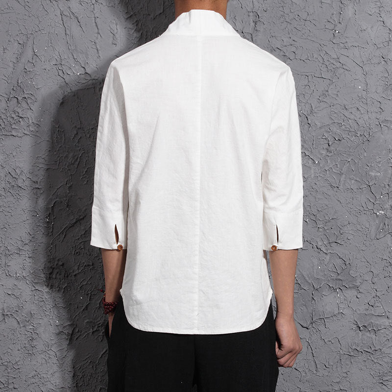Chinese style cotton and linen men