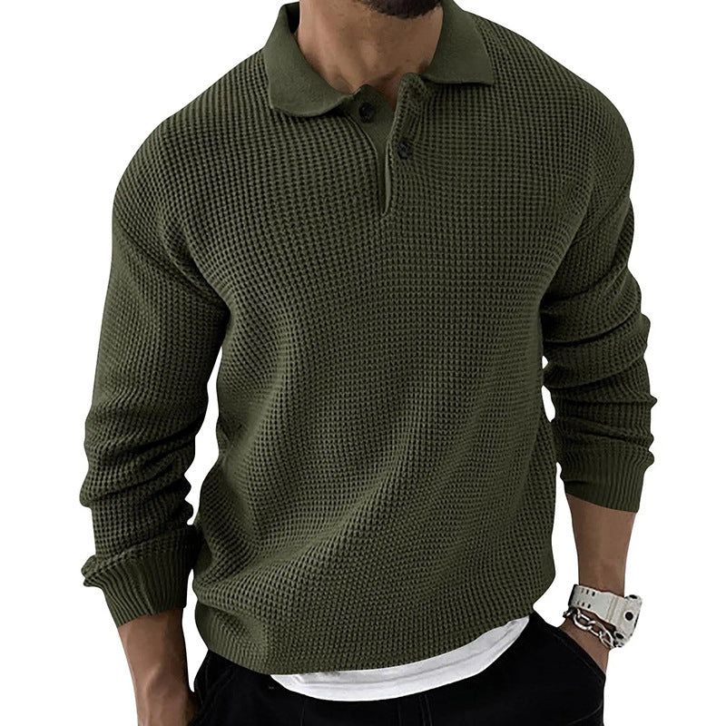 Polo Neck Sweater - Fashionable And Slim