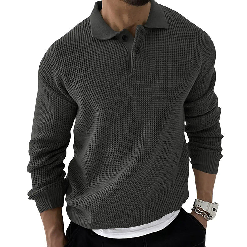 Polo Neck Sweater - Fashionable And Slim