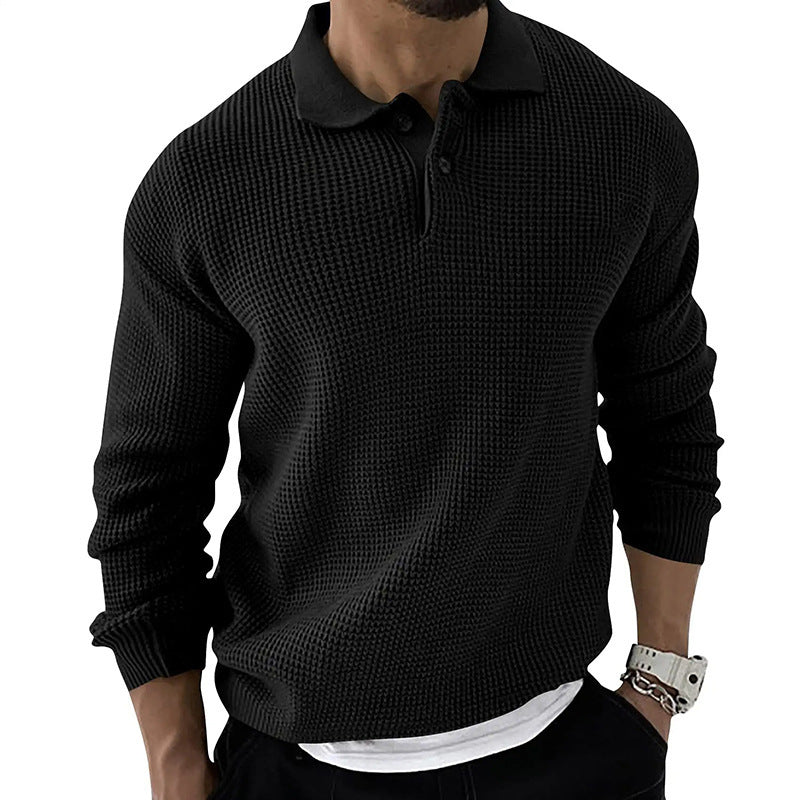 Polo Neck Sweater - Fashionable And Slim