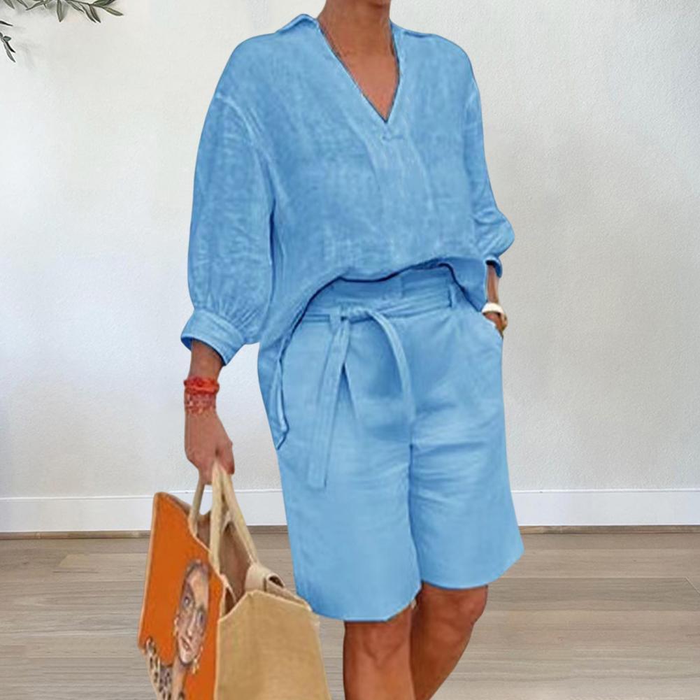 Cotton Linen Women's Casual Set