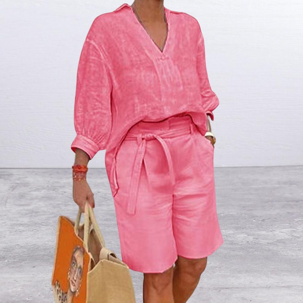 Cotton Linen Women's Casual Set